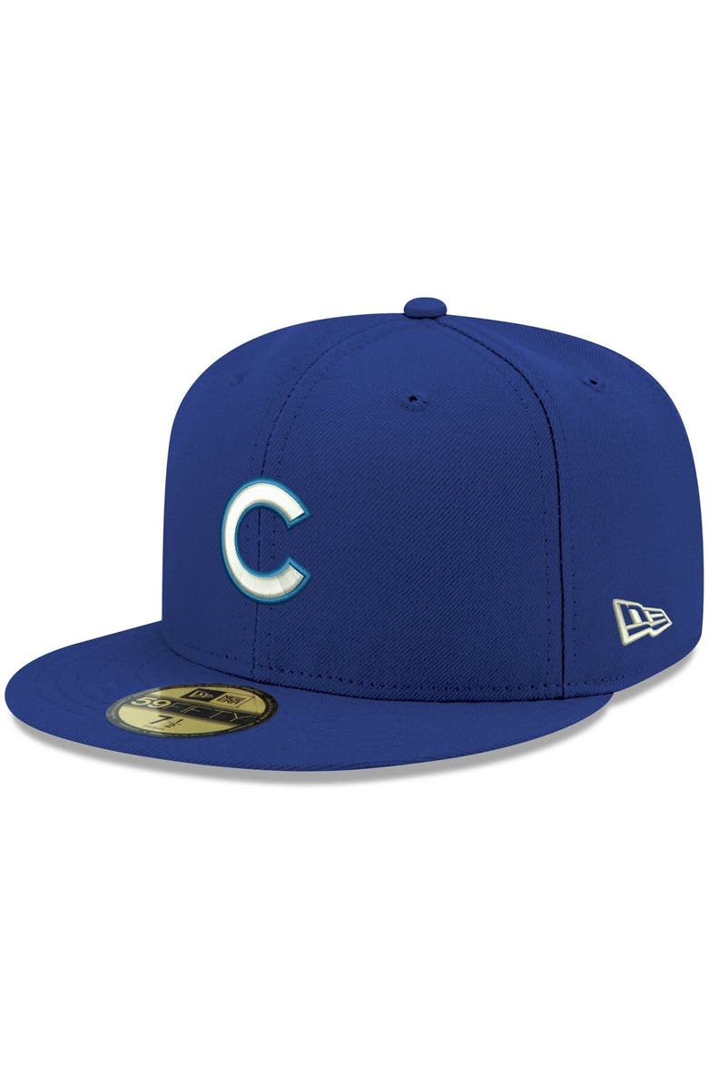 New Era Men's New Era Royal Chicago Cubs White Logo 59FIFTY Fitted Hat, Main, color, Royal