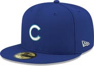 New Era Men's New Era Royal Chicago Cubs White Logo 59FIFTY Fitted Hat