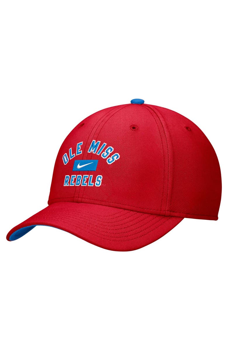 Nike Men's Nike Red Ole Miss Rebels Rise Flex Hat, Alternate, color, Red