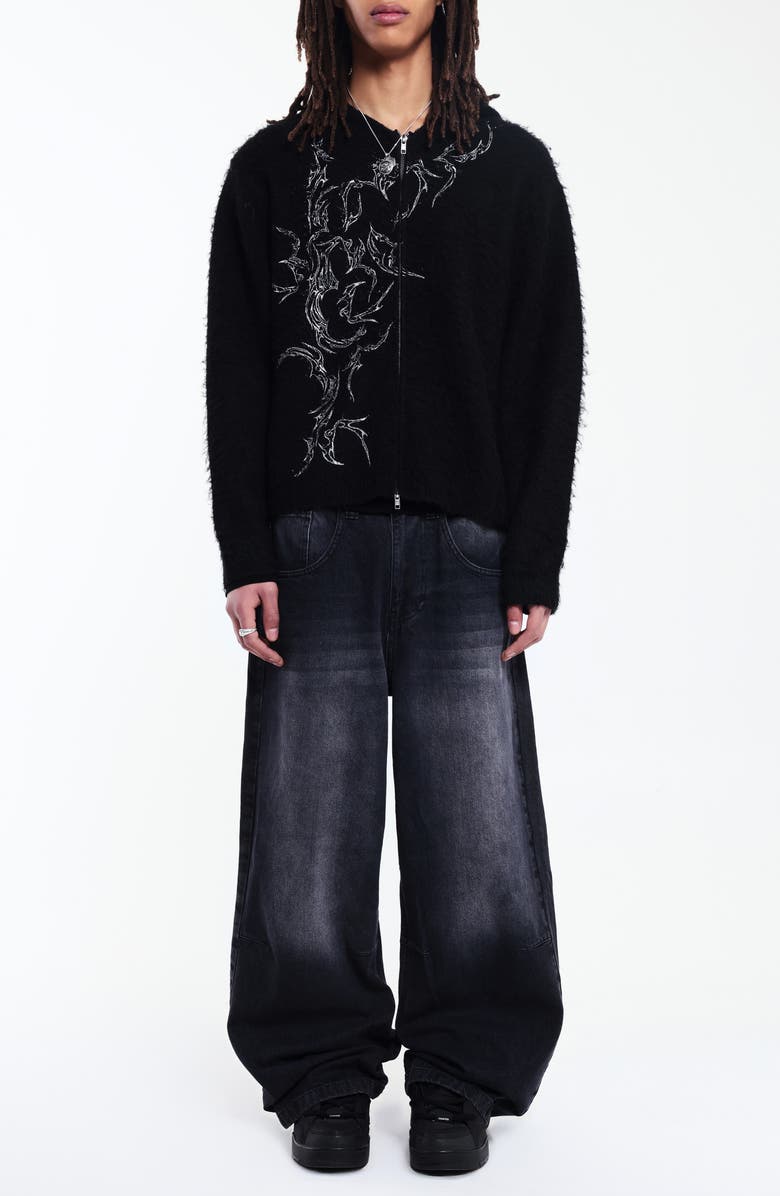 JADED LONDON Colossus Jeans, Alternate, color, Black
