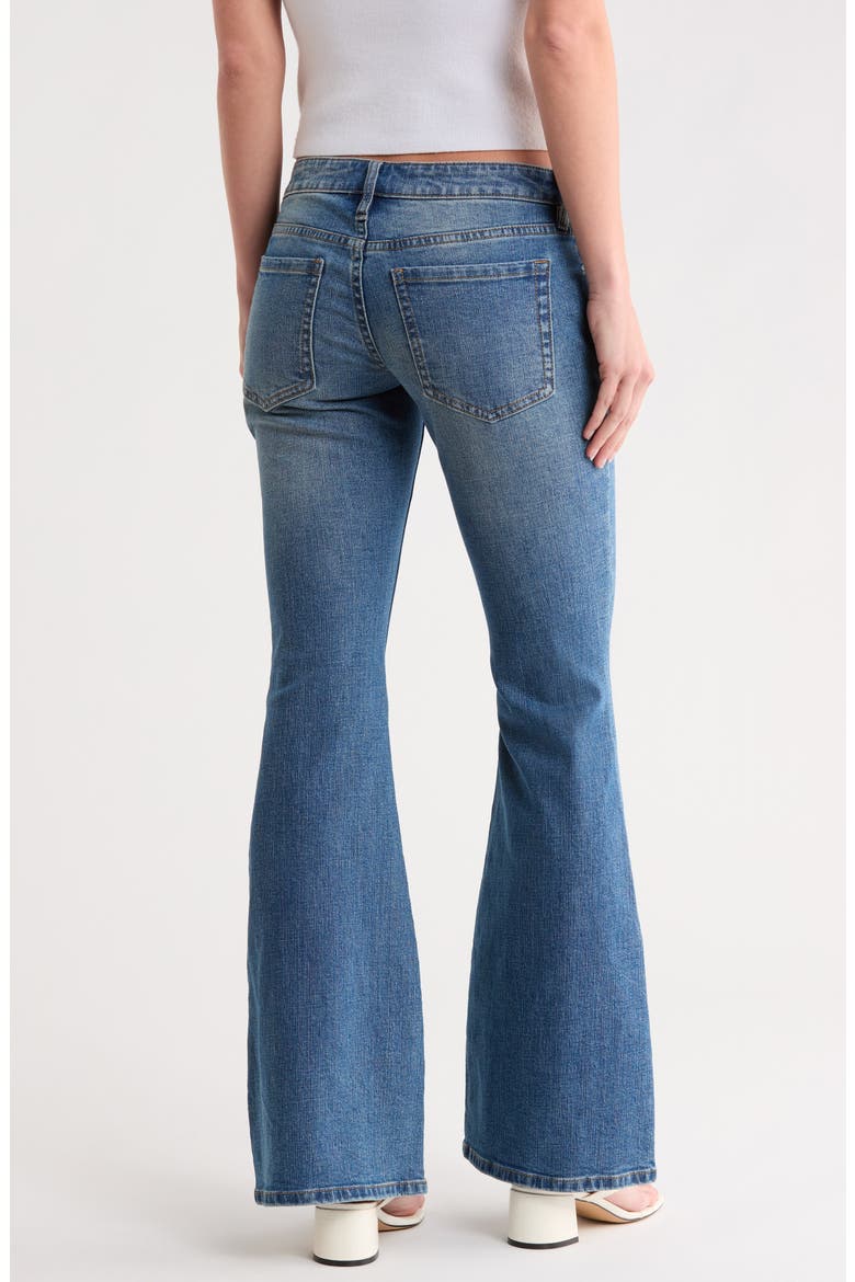 Ultra Low Rise Flare Jeans, Alternate, color, MEDIUM WASH