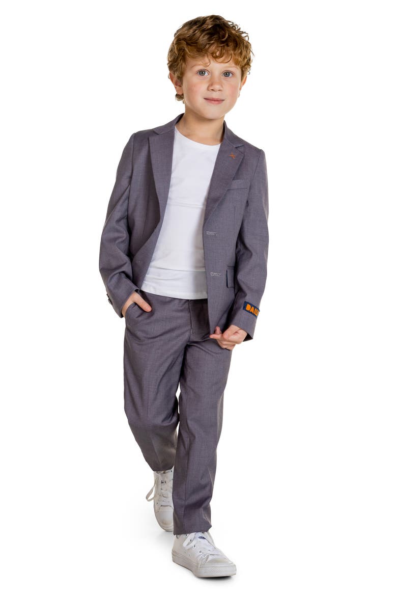 Kids' Daily Suit Coat & Pants Set, Main, color, GREY