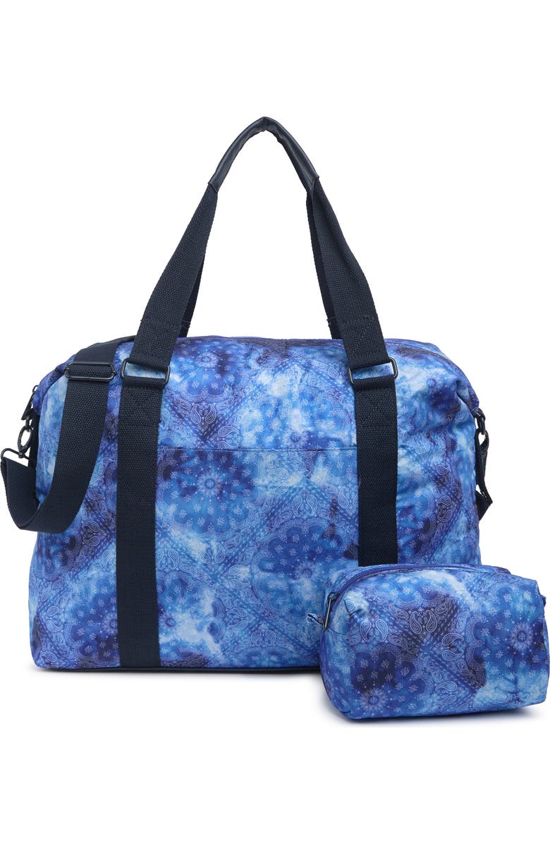 Madden Girl Nylon Weekend Duffle w/ Pouch, Main, color,