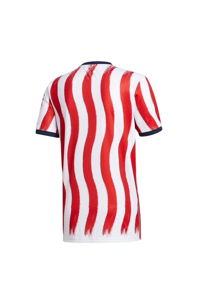 adidas Men's adidas White/Red Charlotte FC 2021 Americana Pre-Match AEROREADY Top, Alternate, color, 