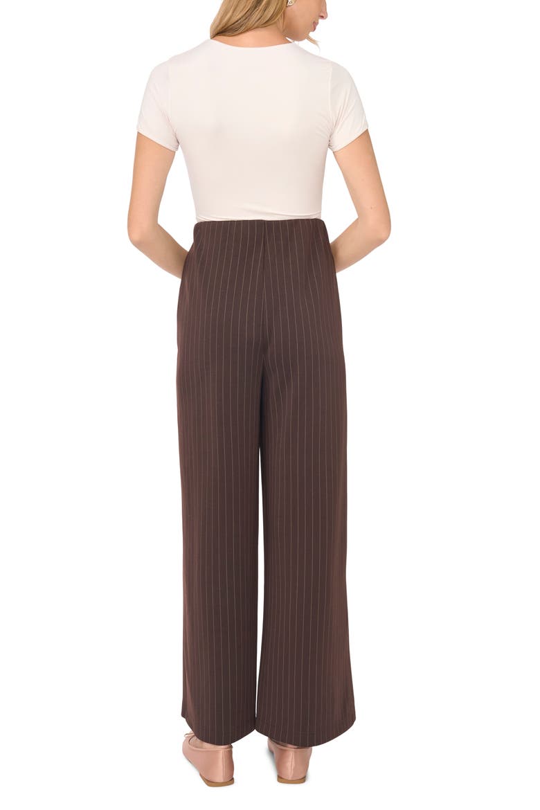 Stripe Wide Leg Pants, Alternate, color, RICH CHOCOLATE