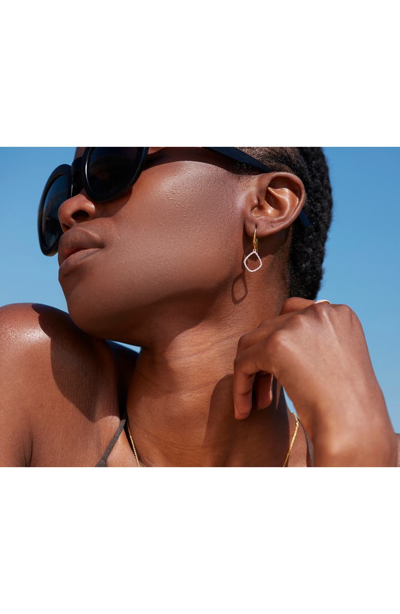 Monica Vinader Riva Kite Diamond Drop Earrings, Alternate, color, Gold