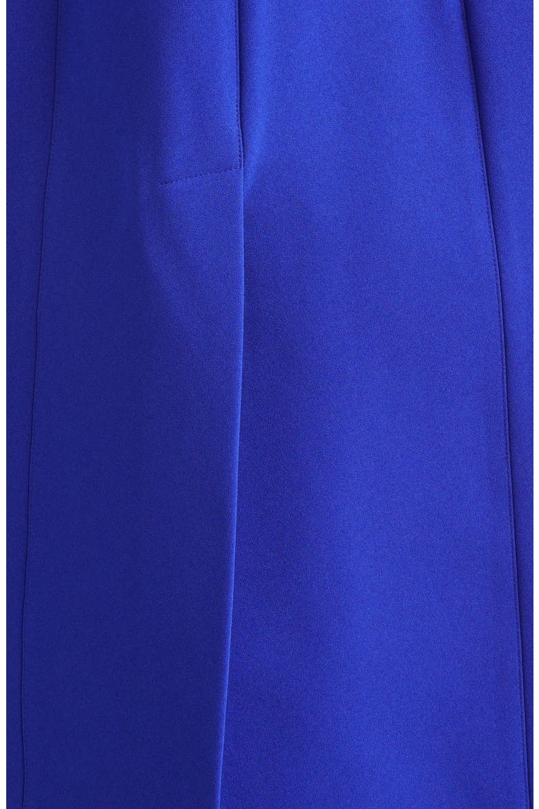 Sculpted Crepe Coat, Alternate, color, BLUEBELL