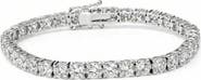Bliss Diamond 9 ct Round Lab Grown Diamond Tennis Bracelet 14K Gold 7"