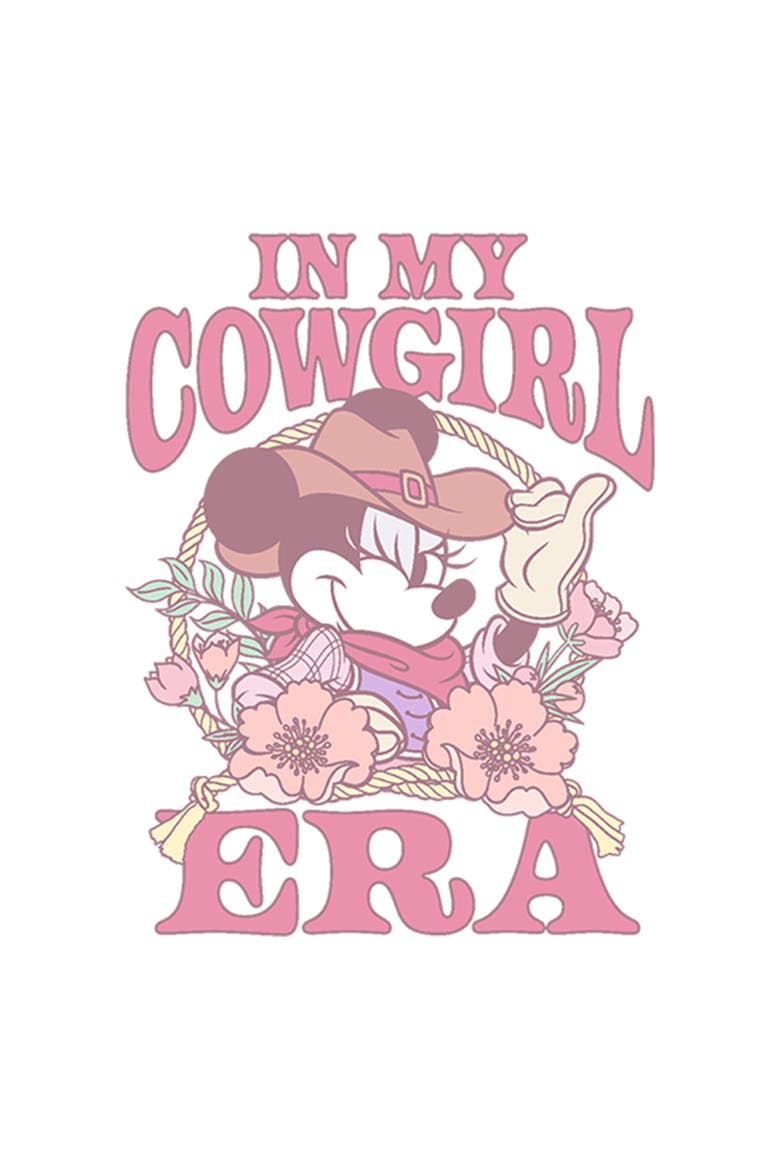 Girl's Minnie Mouse In My Cowgirl Era  Graphic T-Shirt, Alternate, color, White
