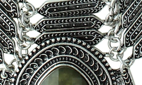 Olivia Welles Free Spirit Necklace In Gray