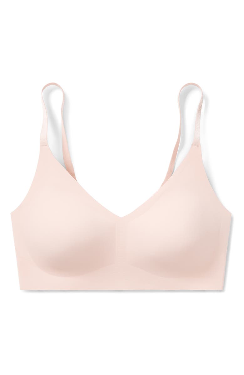 True & Co The True Body Triangle Convertible Strap Bralette, Alternate, color, Peony