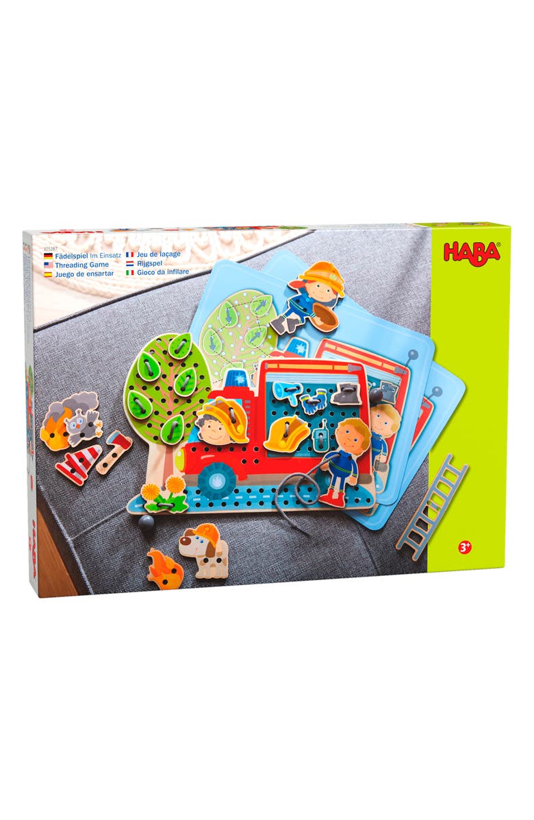 HABA In Action! Fire Rescue Threading & Lacing Game, Alternate, color,