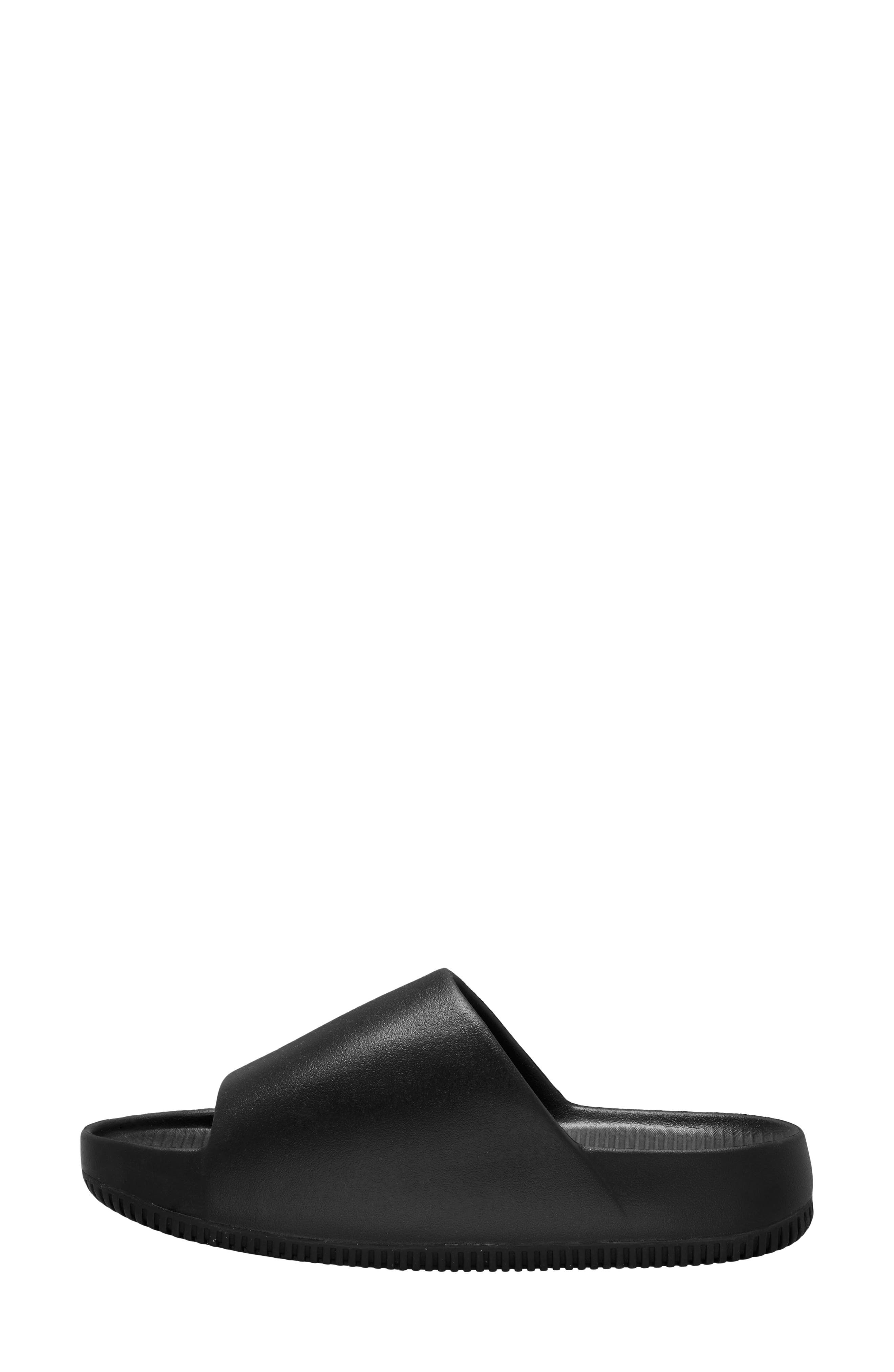 Nike Calm Slide Sandal, Alternate, color, Black/ Black