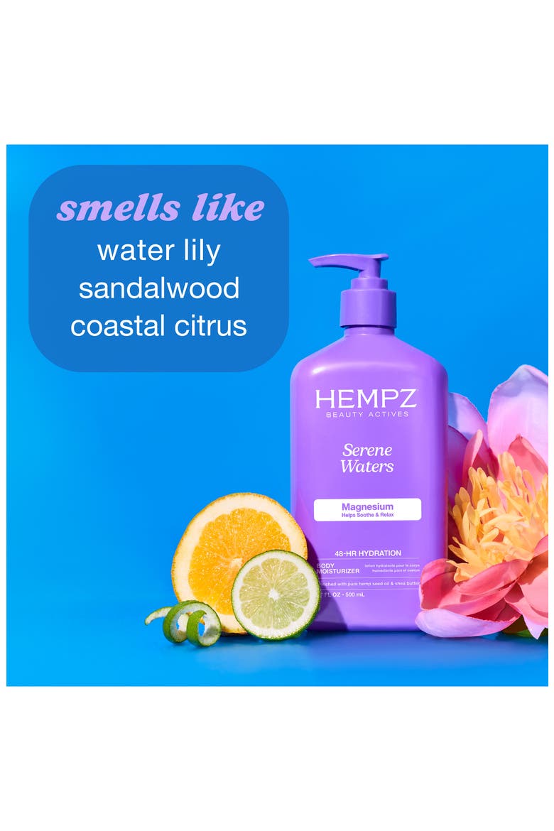 Serene Waters Moisturizing Body Lotion with Calming Magnesium, Alternate, color, NO COLOR