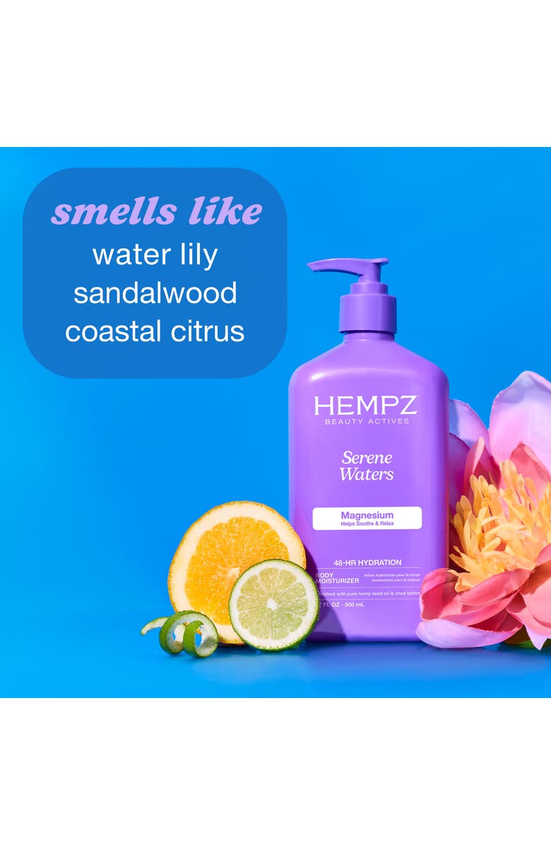 HEMPZ Serene Waters Moisturizing Body Lotion with Calming Magnesium, Alternate, color, 