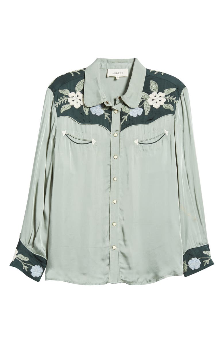 THE GREAT. The Western Heritage Shirt, Alternate, color,