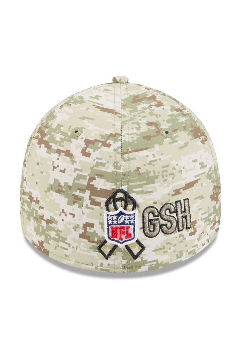 Men's New Era  Camo Chicago Bears 2025 Salute to Service 39THIRTY Flex Hat, Alternate, color, Camo