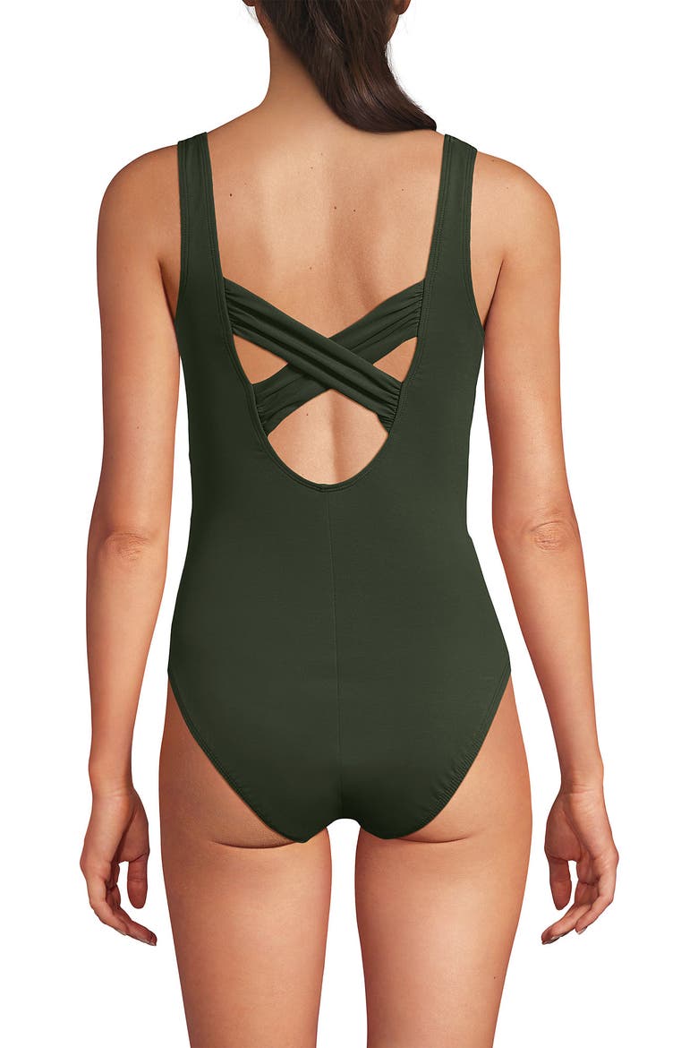 New SlenderSuit Carmela Underwire One Piece Swimsuit, Alternate, color, Rich Olive Green