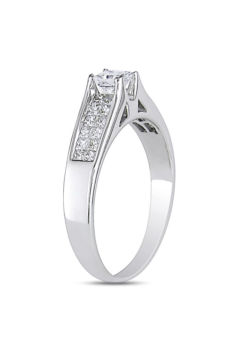Diamond Solitaire Engagement Ring 18k, Alternate, color, 18k White Gold