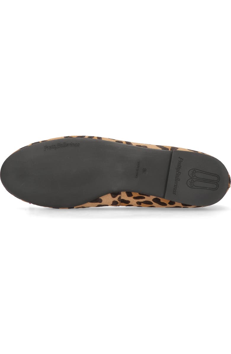 Pretty Ballerinas Round Toe Leopard Ballet Flat, Alternate, color, Black