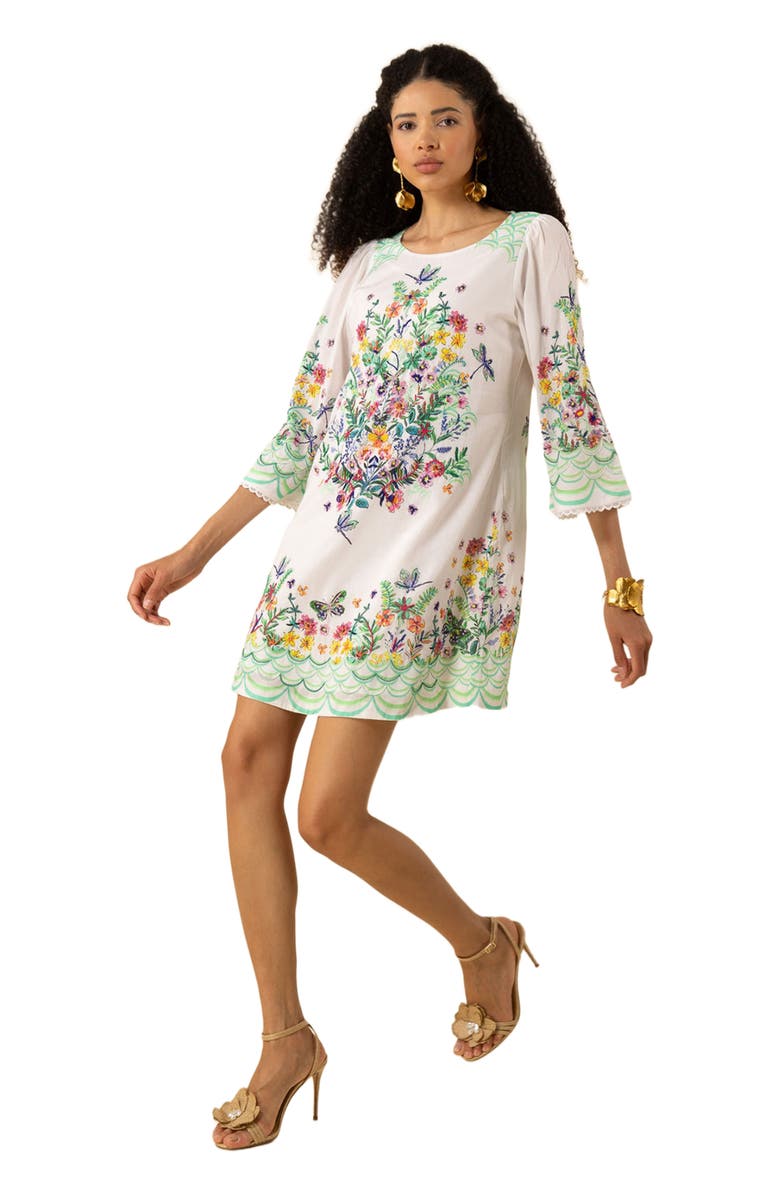 Hale Bob Allyson Cotton Voile Dress, Alternate, color, 