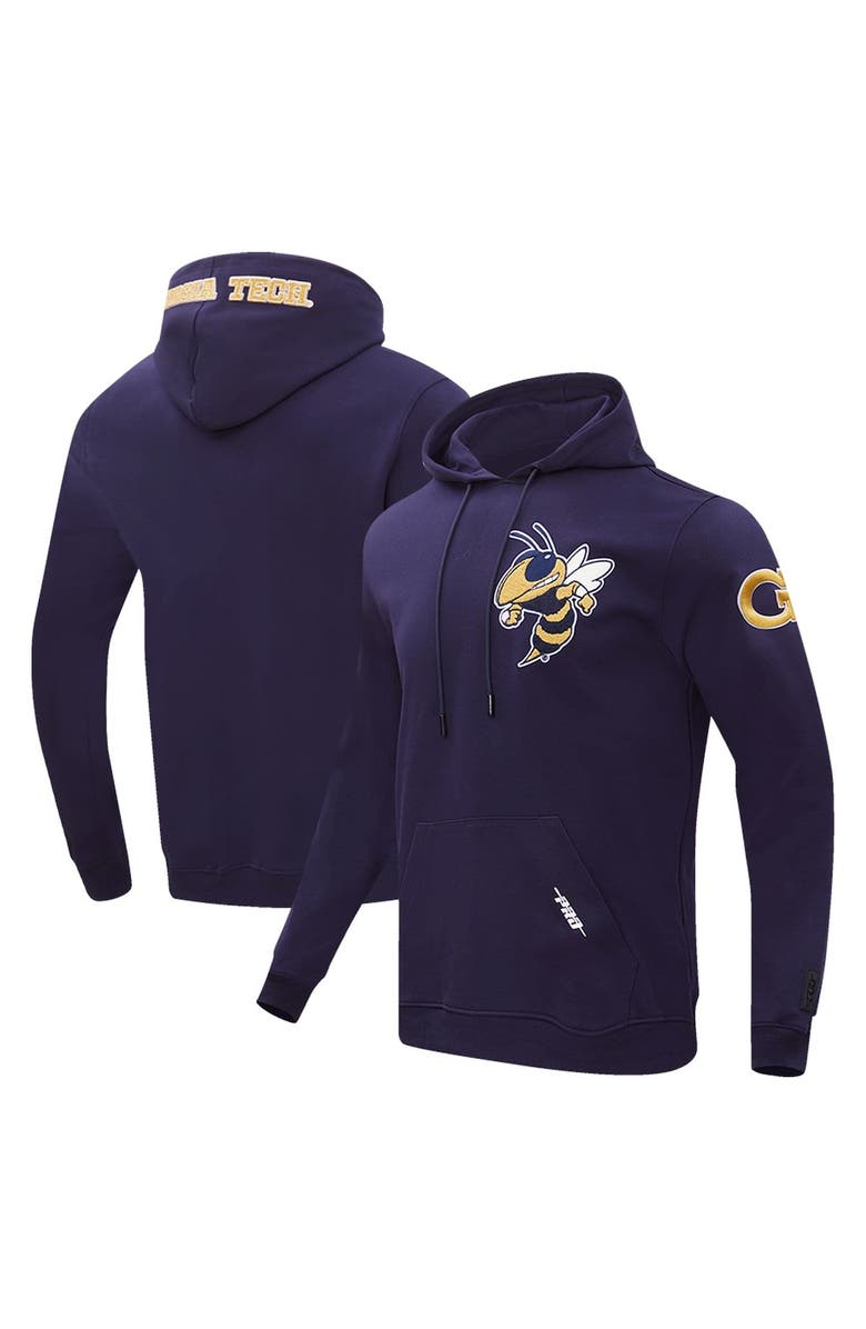 PRO STANDARD Men's Pro Standard Navy Georgia Tech Yellow Jackets Classic Pullover Hoodie, Alternate, color,