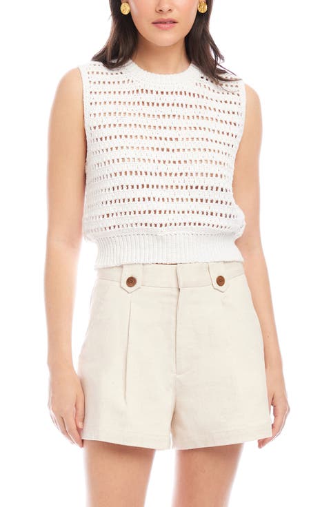 Tara Open Knit Vest