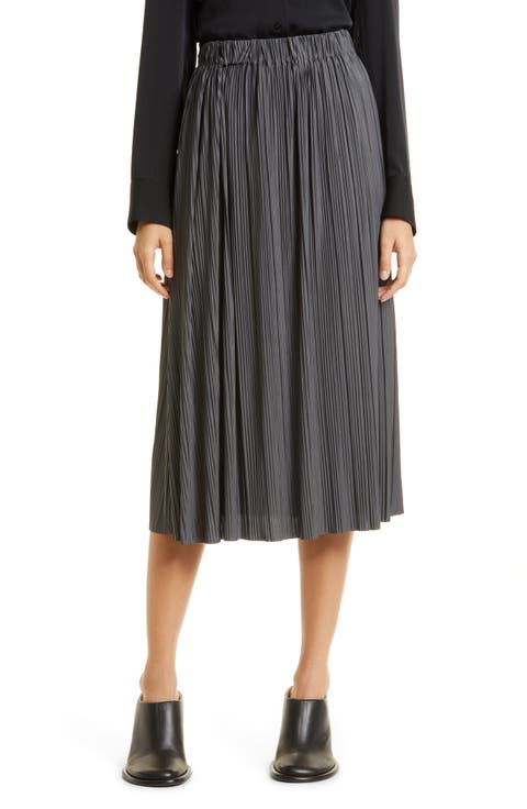 Uma Pleated Midi Skirt