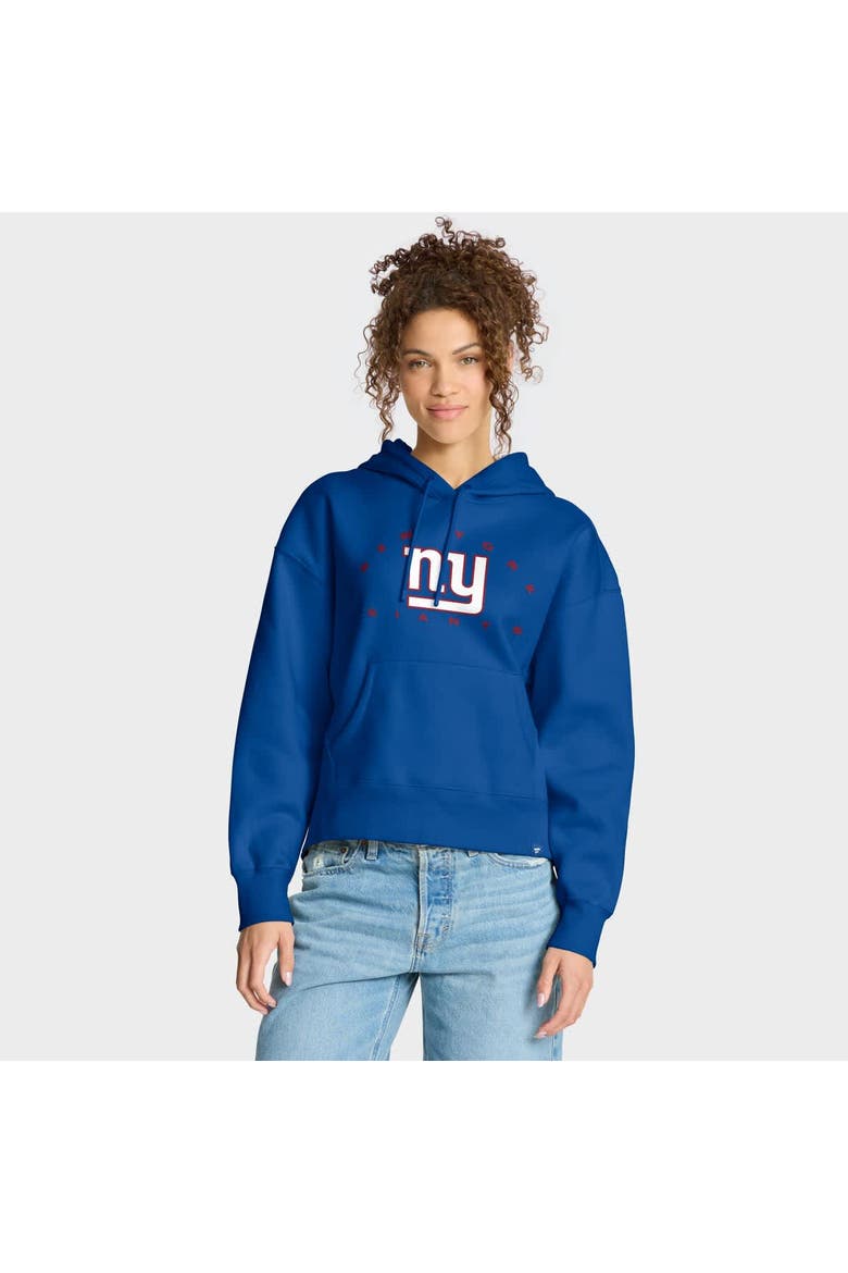 Women's Fanatics Royal New York Giants Eligible Receiver Legacy Pullover Hoodie, Main, color, Royal
