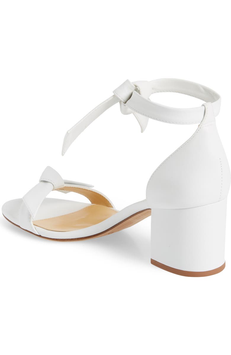 Alexandre Birman Clarita Block Heel Sandal, Alternate, color, White