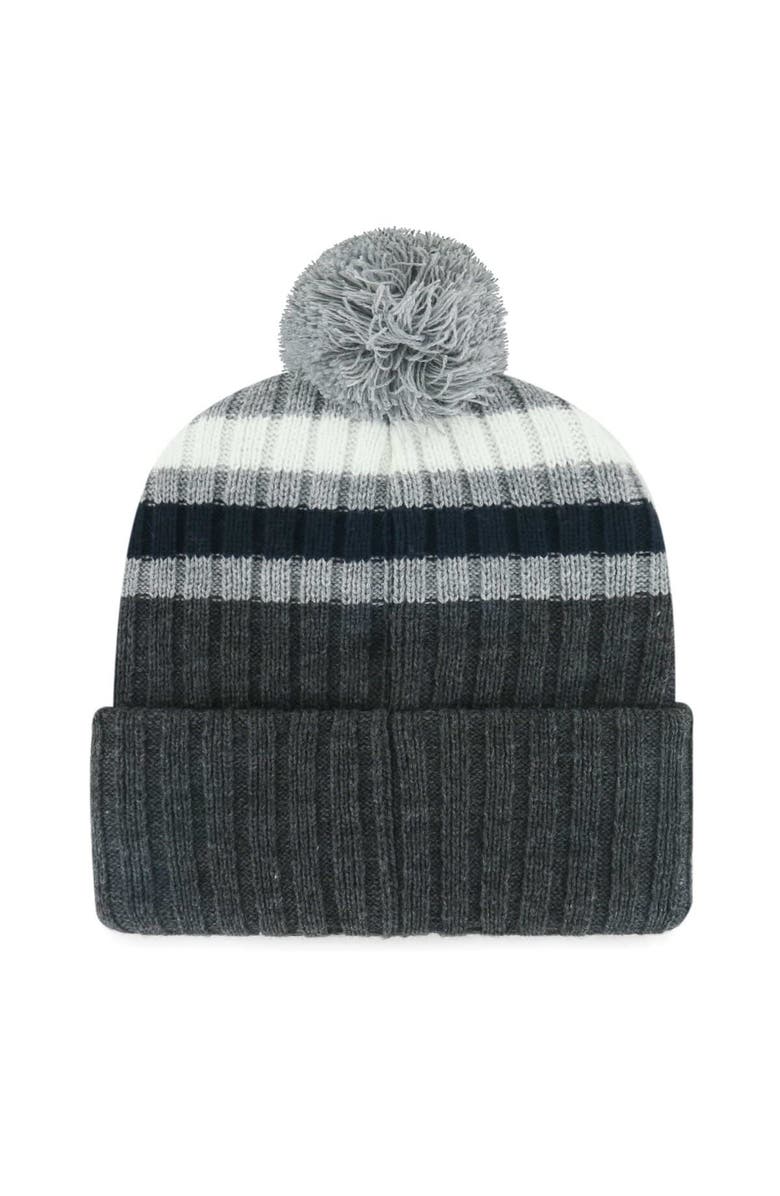 '47 Men's '47 Gray New York Yankees Stack Cuffed Knit Hat with Pom, Alternate, color, Gray