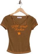 Princess Polly Wild West Rodeo Crop Graphic T-Shirt