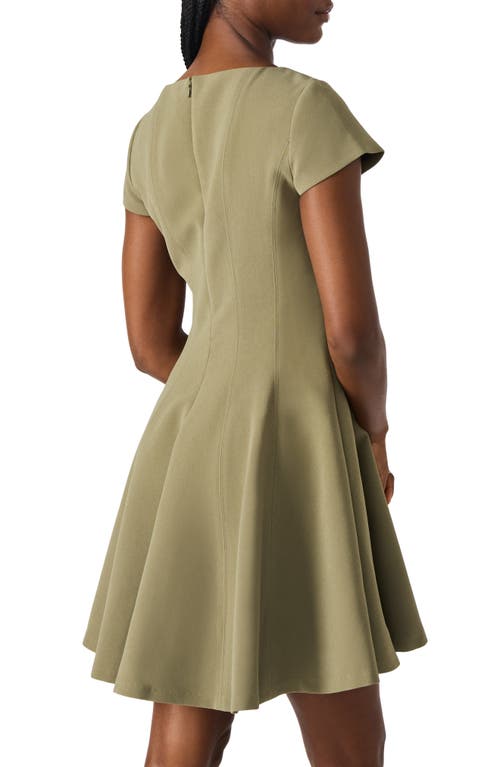 Steve Madden Nili Fit & Flare Minidress In Green