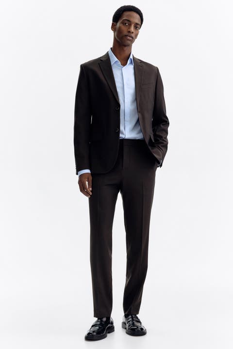 Slim-fit suit pants