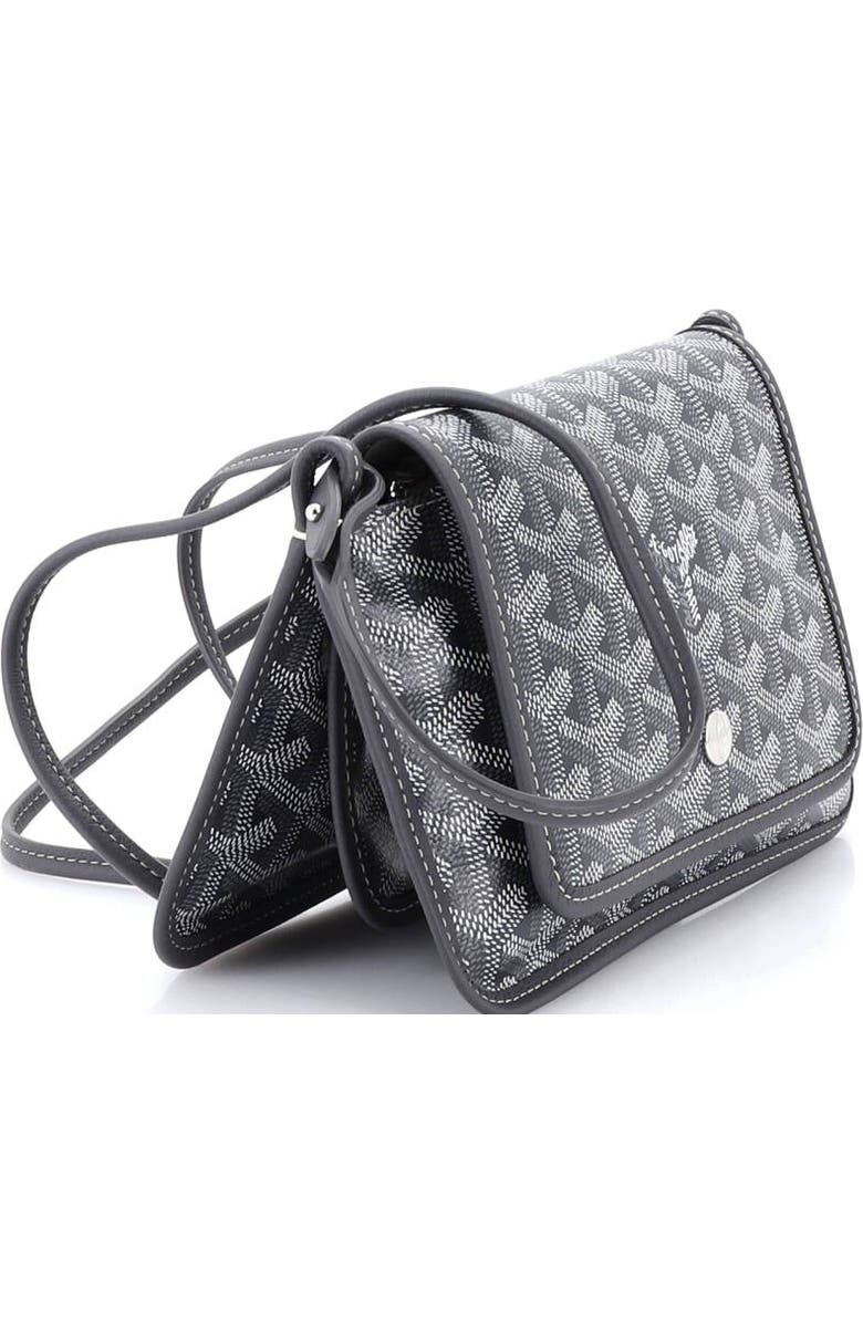 Pre-Owned Goyard Plumet Clutch Wallet Coated Canvas, Alternate, color, Gray