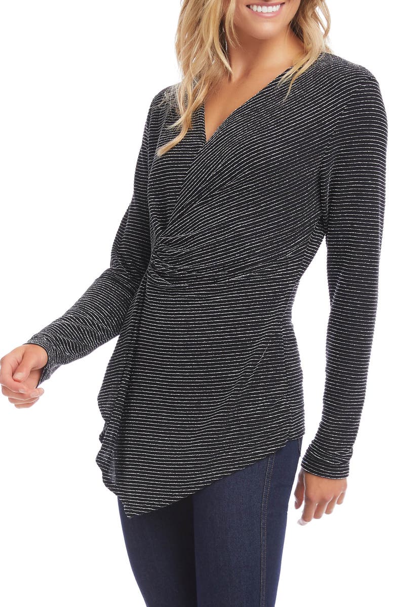 Karen Kane Sparkle Cascade Ruffle Top, Alternate, color,