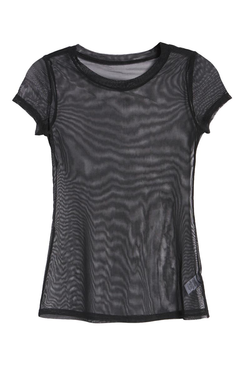 Mesh Tee, Alternate, color, BLACK
