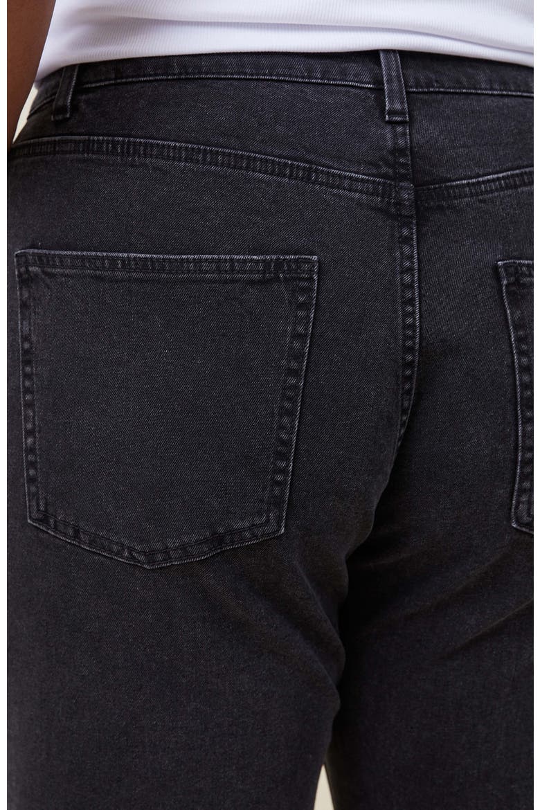 Women's Curvy Stretch Straight Jean, Alternate, color, Graphite Black