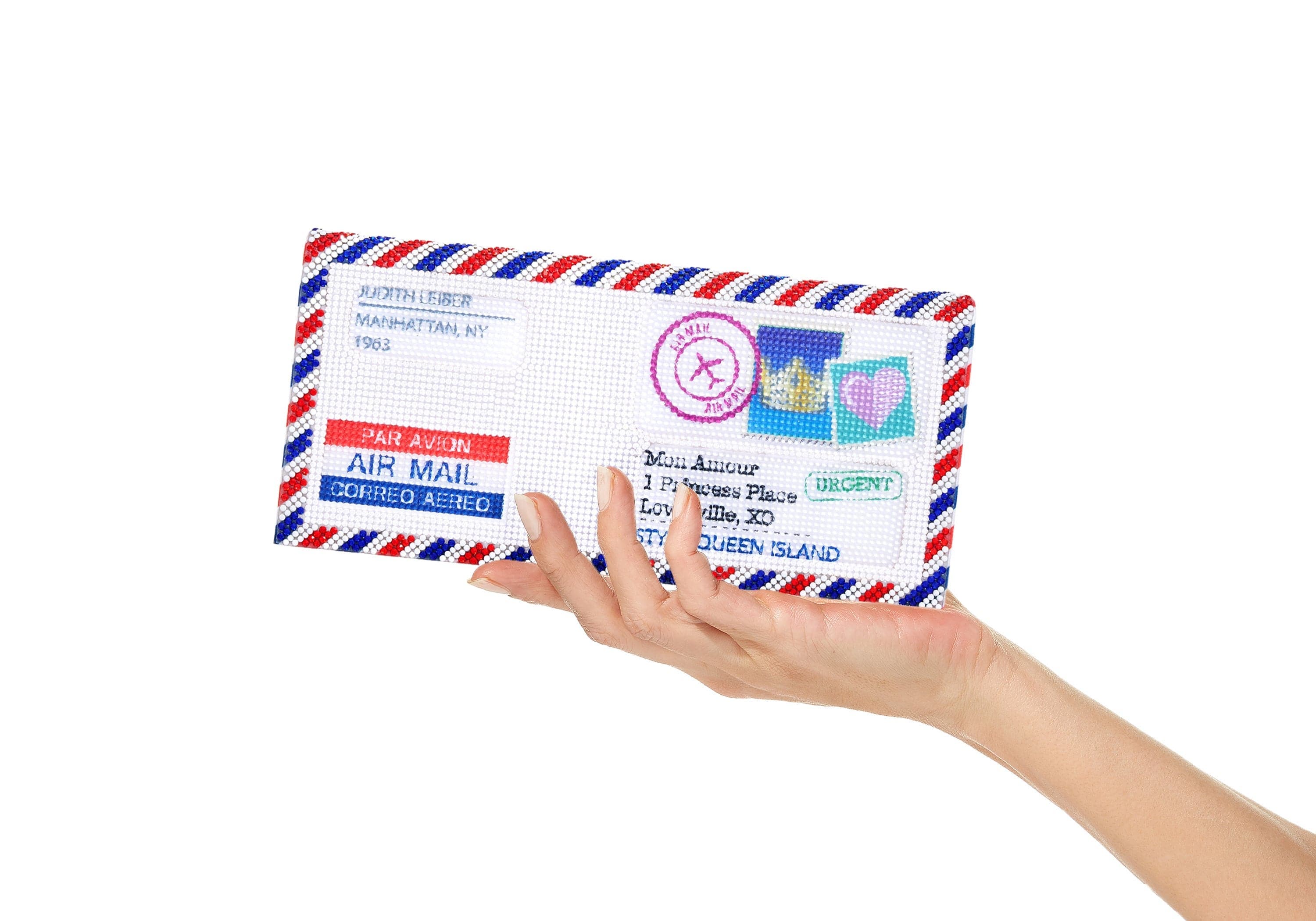 Envelope Clutch, Alternate, color, Silver Transparent Multi