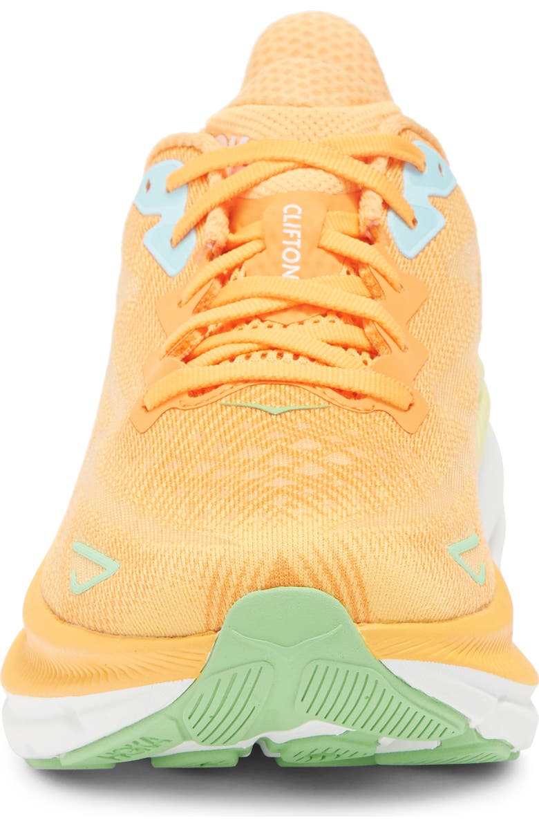 HOKA Clifton 9 Running Shoe, Alternate, color, Solar Flare / Sherbet