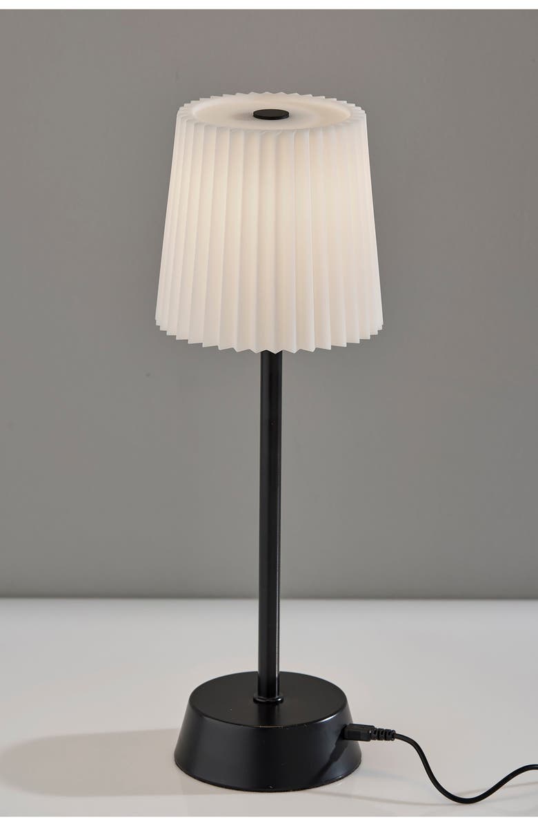 ADESSO LIGHTING Bobby Cordless LED Table Lamp, Alternate, color, Black