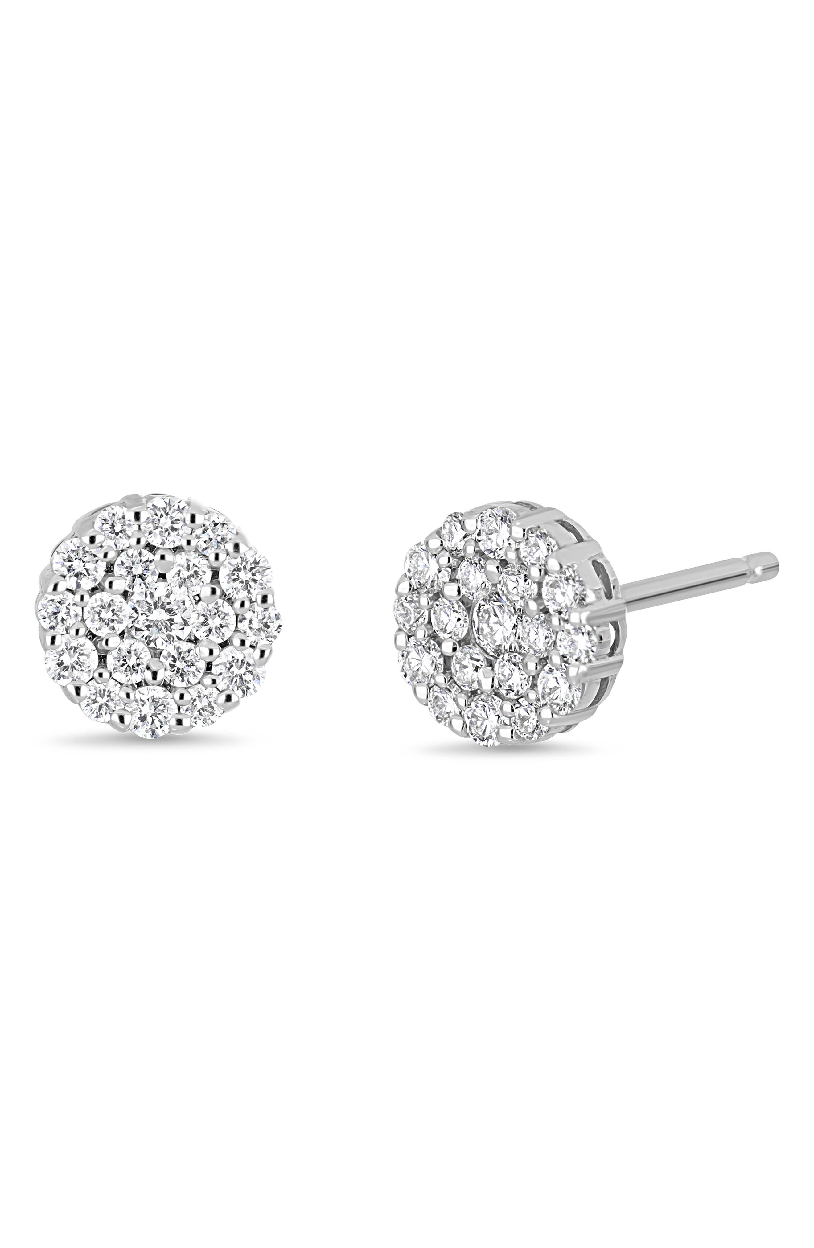 Mika Pavé Diamond Stud Earrings