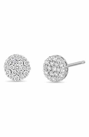 Mika Pavé Diamond Stud Earrings