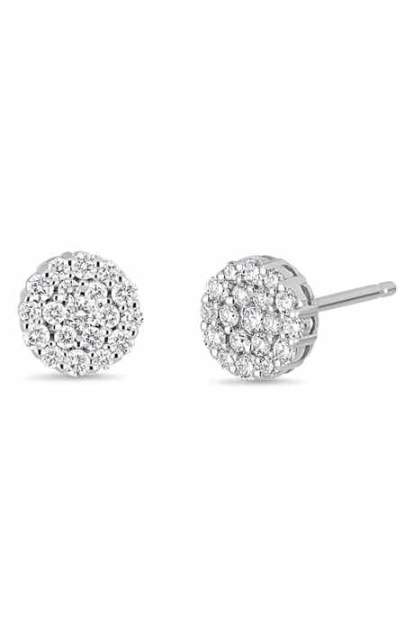 Mika Pavé Diamond Stud Earrings