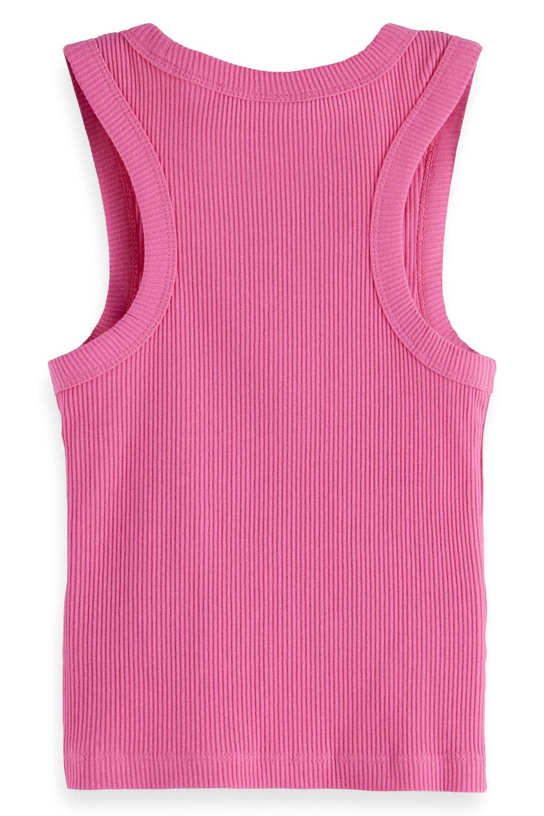 Kids' Slim Fit Stretch Cotton Rib Tank, Alternate, color, CHATEAU ROSE