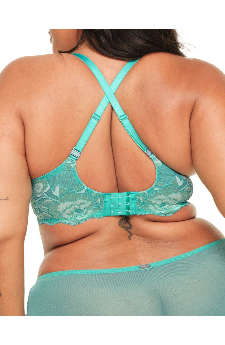 Adore Me Missy Unlined Demi Bra, Alternate, color, Medium Green