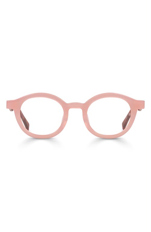Eyebobs Tv Party 44mm Small Round Reading Glasses In Pimrose Pink Pink