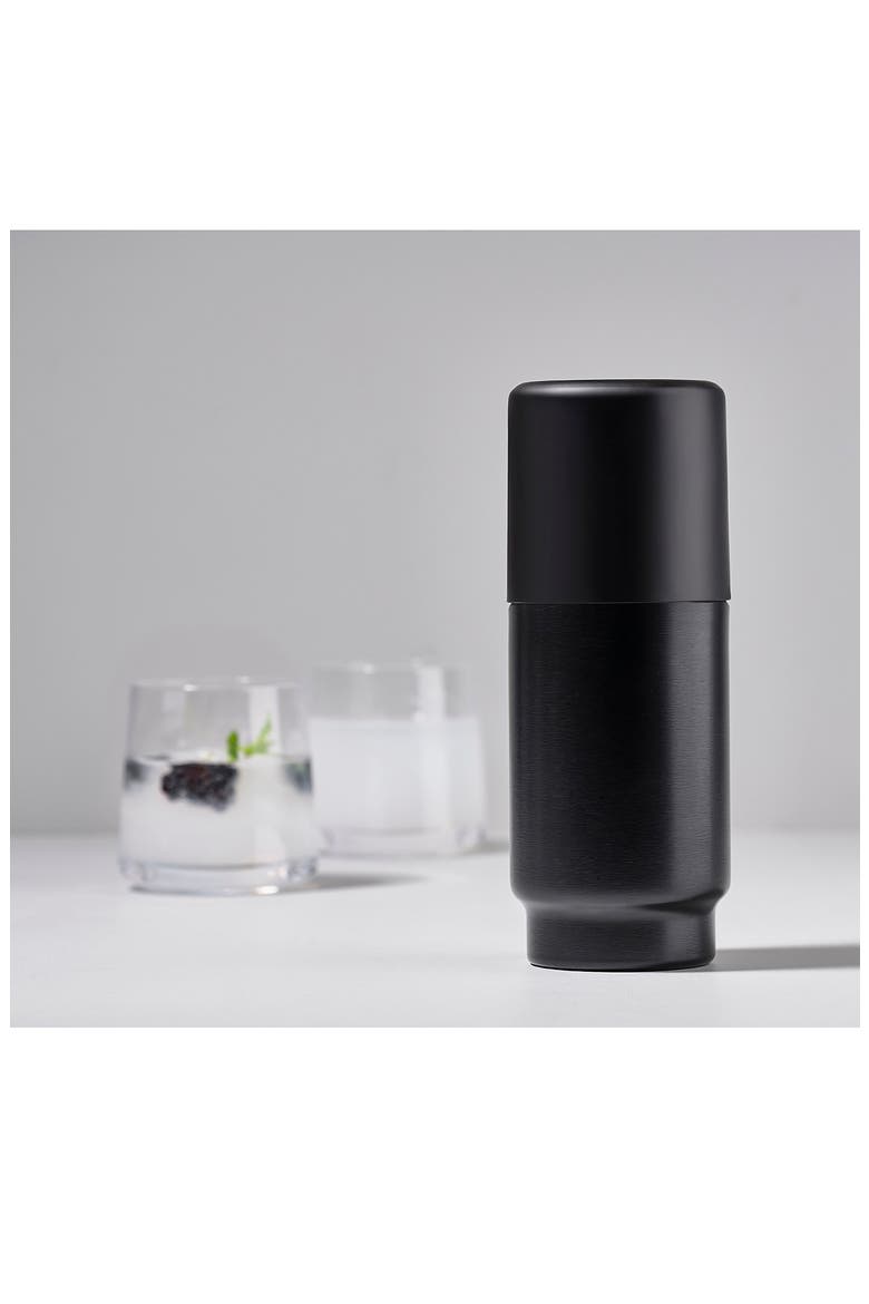 Rocks Cocktail Shaker, Alternate, color, BLACK