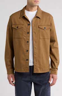 Lounge Twill Knit Shirt Jacket