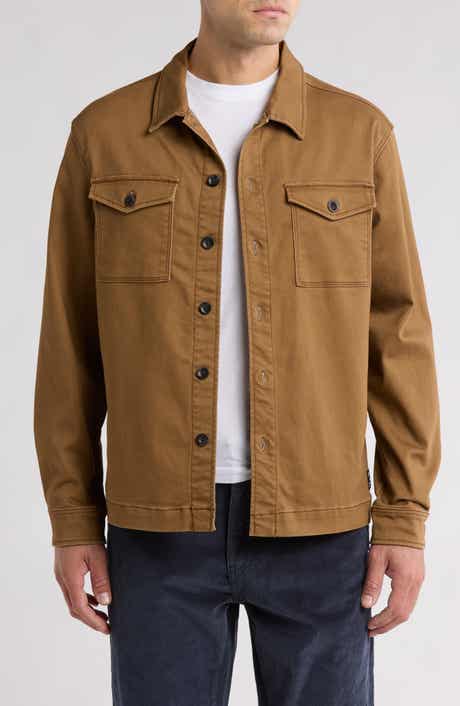 Lounge Twill Knit Shirt Jacket
